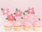 Preview: Cupcake Toppers Blumen